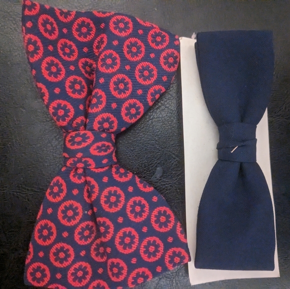 Vintage 1950s Clip on Bowtie Wembley Ormond Royal-Rust - Picture 5 of 10